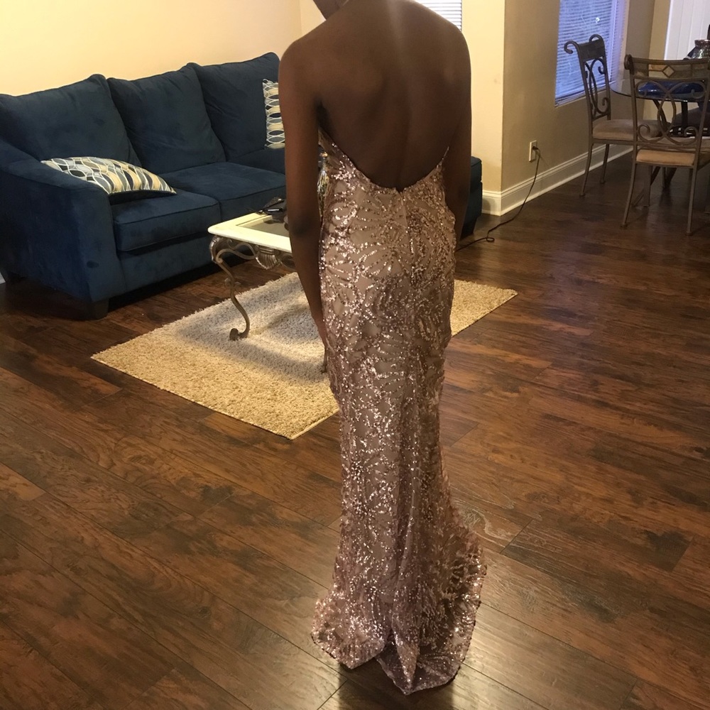 Sequin Dress With Split Size Small - image 8